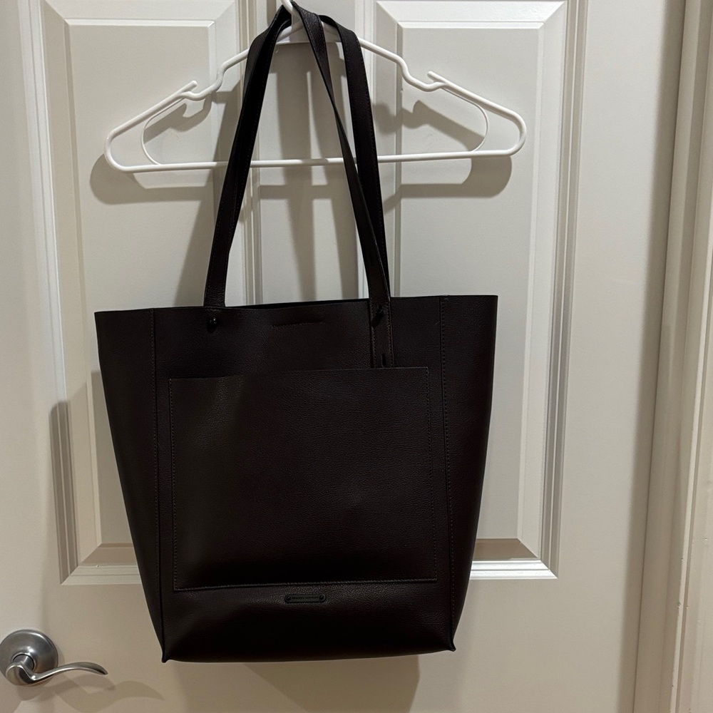 Elegant Dark Brown Tote Bag - Rebecca Minkoff